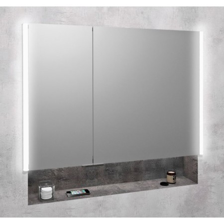 Sapho INTEGRA szafka z lustrem do zabudowy oświetlenie LED 95x70cm IN095