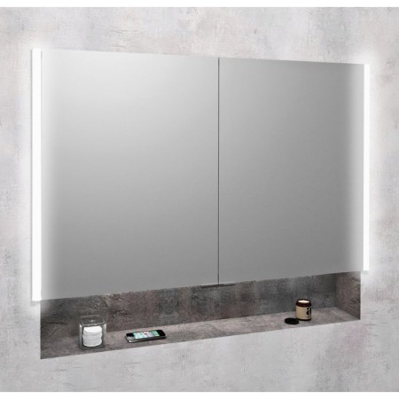 Sapho INTEGRA szafka z lustrem do zabudowy oświetlenie LED 105x70cm IN105