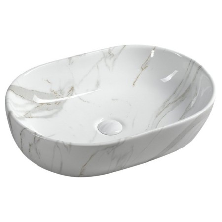 Sapho DALMA umywalka ceramiczna 59x14x42 cm carrara MM417