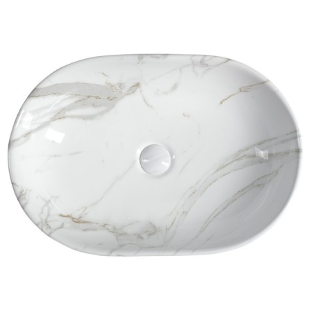 Sapho DALMA umywalka ceramiczna 59x14x42 cm carrara MM417