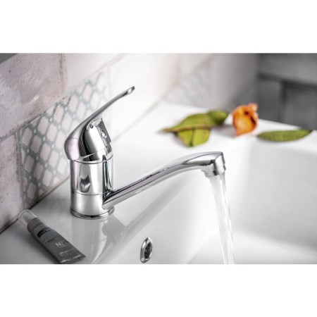 Bruckner HOFFER bateria umywalkowa bez odpływu obrotową wylewką chrom 424.001.1