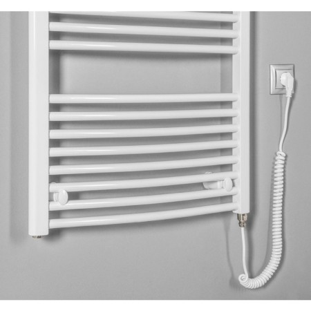 Aqualine ORBIT-E grzejnik elektryczny obły 450x960 mm 300 W biały ILEO94T
