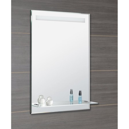 Aqualine Lustro z oświetleniem LED i półką 60x80cm wyłącznik ATH53