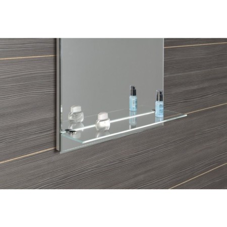 Aqualine Lustro z oświetleniem LED i półką 60x80cm wyłącznik ATH53