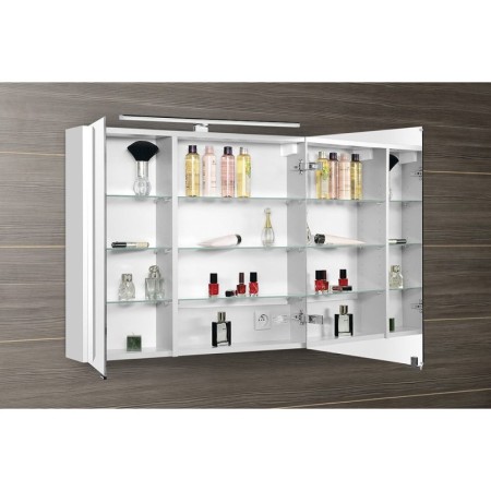 Sapho MIRRÓ szafka z lustrem oświetlenie LED 80x70x16cm biała MC080-0030