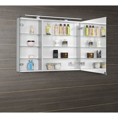 Sapho MIRRÓ szafka z lustrem oświetlenie LED 90x70x16cm biała MC090-0030