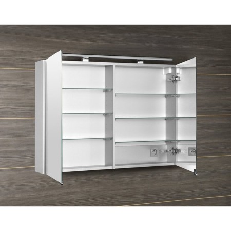 Sapho MIRRÓ szafka z lustrem oświetlenie LED 100x70x16cm biała MC100-0030