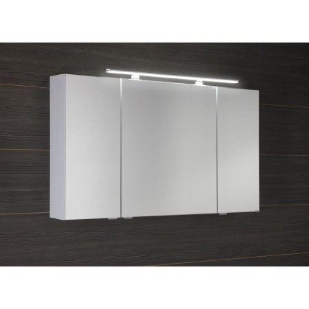 Sapho MIRRÓ szafka z lustrem oświetlenie LED 3 drzwiczki 120x70x16cm biała MC121-0030