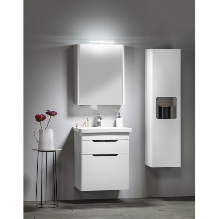 Sapho LUCIE szafka z lustrem z oświetleniem LED 55x70x17cm biała LU055-0030