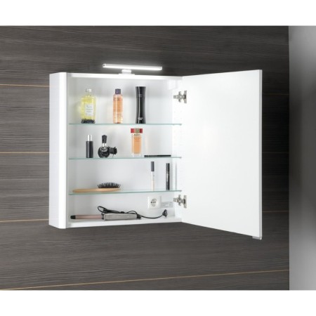 Sapho LUCIE szafka z lustrem z oświetleniem LED 65x70x17cm biała LU065-0030