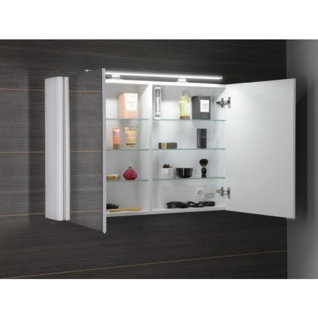 Sapho LUCIE szafka z lustrem z oświetleniem LED 106x70x17cm biała LU105-0030
