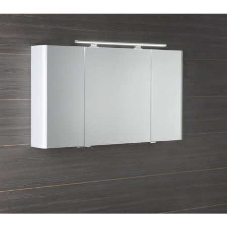 Sapho LUCIE szafka z lustrem z oświetleniem LED 126x70x17cm biała LU125-0030