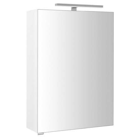 Sapho RIWA szafka z lustrem oświetlenie LED 50x70x17cm biały połysk RIW050-0030
