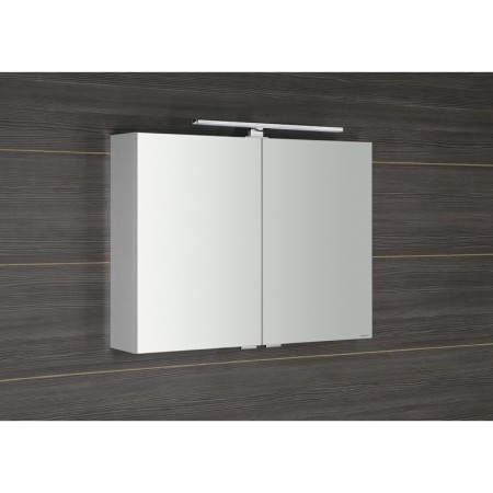 Sapho RIWA LED szafka z lustrem oświetlenie LED 81x70x17cm biały połysk RIW080-0030