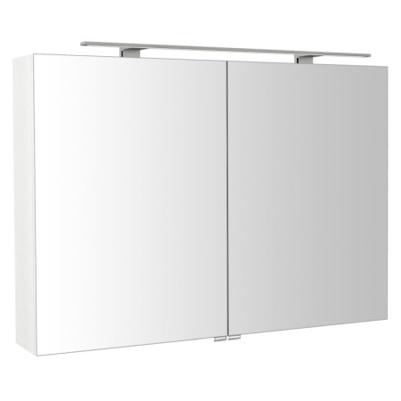 Sapho RIWA szafka z lustrem oświetlenie LED 101x70x17cm biały połysk RIW100-0030