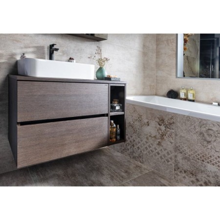 Sapho ODETTA szafka umywalkowa 67x50x43.5cm sosna rustykalna DT070-1616