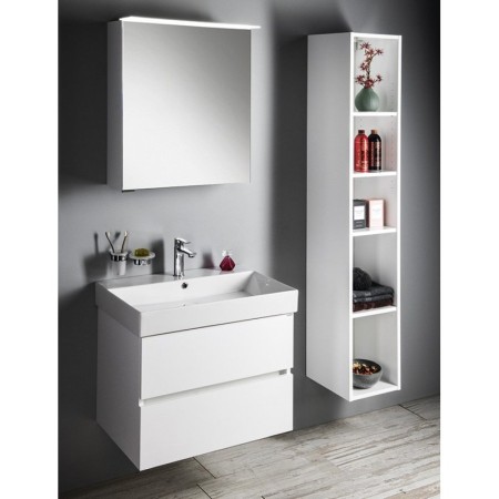Sapho LINEX szafka z lustrem oświetlenie LED 60x70x15cm lewa/prawa biała LX060-0030