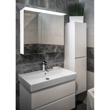 Sapho LINEX szafka z lustremoświetlenie LED 80x70x15cm biała LX080-0030