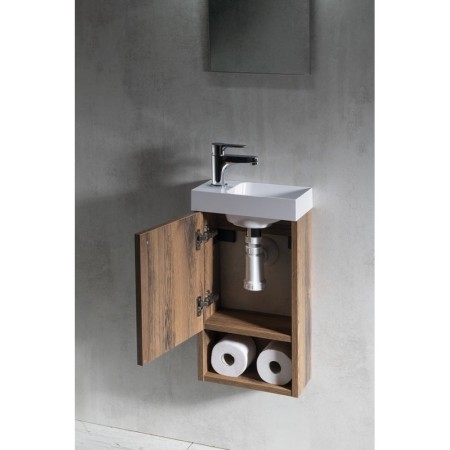 Sapho LATUS XI szafka pod umywalkę 30x53x16.5cm dąb Polar LT711-1010