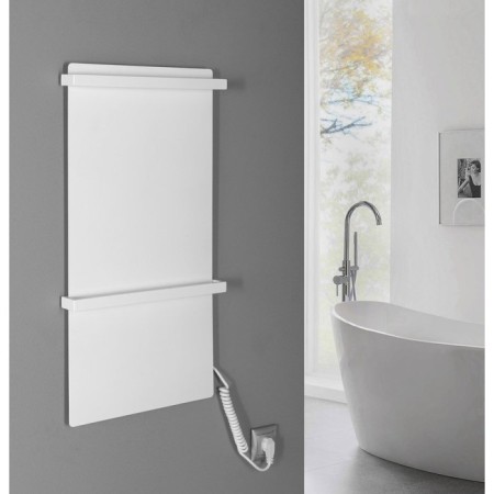 Sapho ELMIS Elektryczna suszarka na ręczniki 400x800mm 120W aluminium biały mat EB420