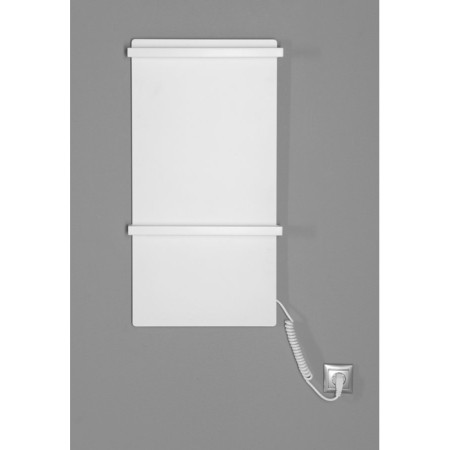 Sapho ELMIS Elektryczna suszarka na ręczniki 400x800mm 120W aluminium biały mat EB420