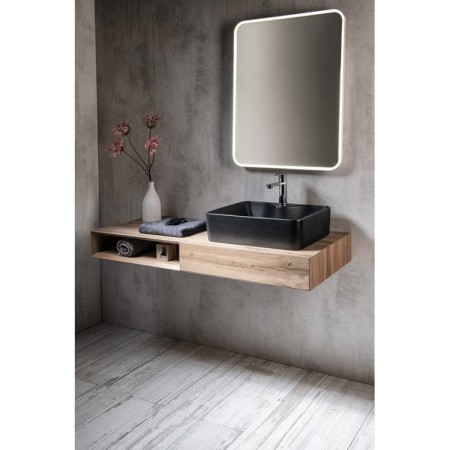 Sapho MORIAN szafka umywalkowa 100x14x48cm dąb prawa MR116