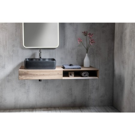 Sapho MORIAN szafka umywalkowa 120x14x48cm dąb lewa MR112