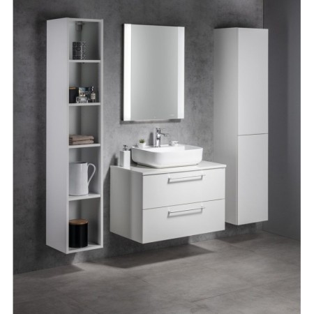 Sapho ESPACE słupek wysoki 35x172x32cm 2 drzwiczki lewy/prawy biała połysk ESC230-3030