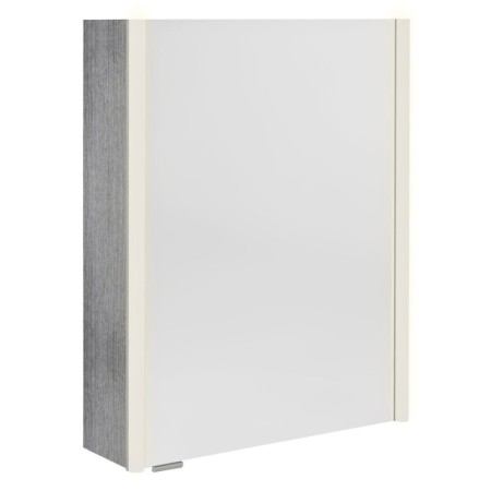 Sapho ALIX szafka z lustrem oświetlenie LED 56x70x17.5cm lewa/prawa dąb srebrny AX156-0011