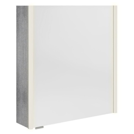 Sapho ALIX szafka z lustrem oświetlenie LED 66x70x17.5cm lewa/prawa dąb srebrny AX166-0011