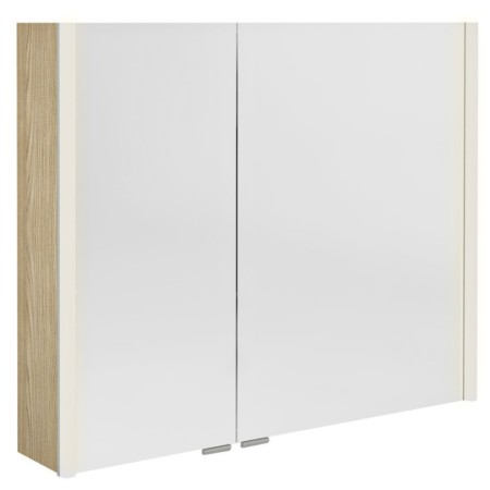 Sapho ALIX szafka z lustrem oświetlenie LED 86x70x17.5cm wiąz Bardini AX186-0013