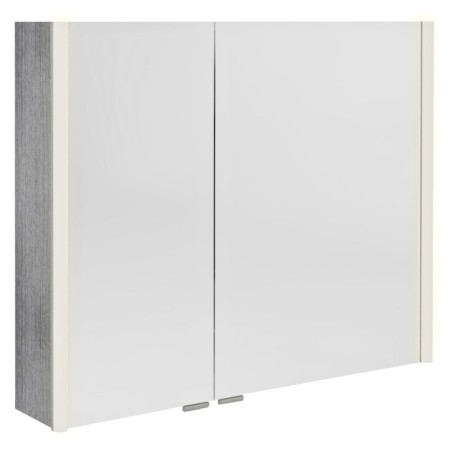 Sapho ALIX szafka z lustrem oświetlenie LED 86x70x17.5cm dąb srebrny AX186-0011