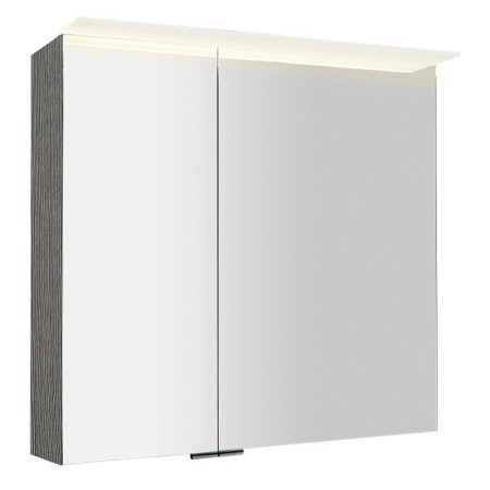 Sapho LINEX szafka z lustremoświetlenie LED 80x70x15cm dąb srebrny LX080-0011