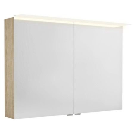 Sapho LINEX szafka z lustrem oświetlenie LED 100x70x15cm wiąz Bardini LX100-0013