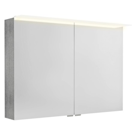 Sapho LINEX szafka z lustrem oświetlenie LED 100x70x15cm dąb srebrny LX100-0011