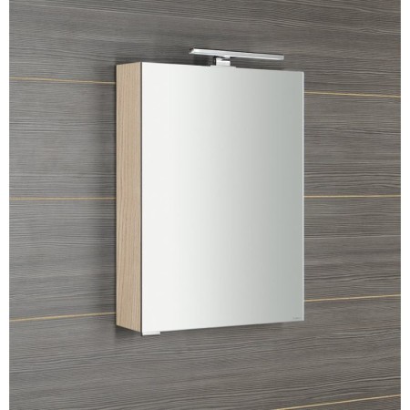 Sapho MIRRÓ szafka z lustrem oświetlenie LED 50x70x16cm lewa/prawa wiąz Bardini MC050-0013