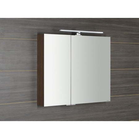 Sapho MIRRÓ szafka z lustrem z oświetleniem LED 80x70x16cm sosna rustykalna MC080-0016