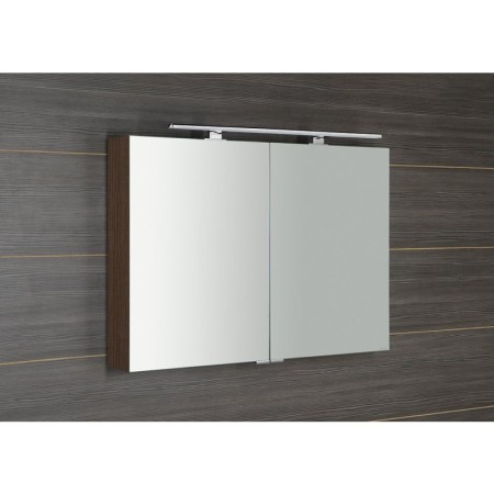 Sapho MIRRÓ szafka z lustrem z oświetleniem LED 100x70x16cm sosna rustykalna MC100-0016