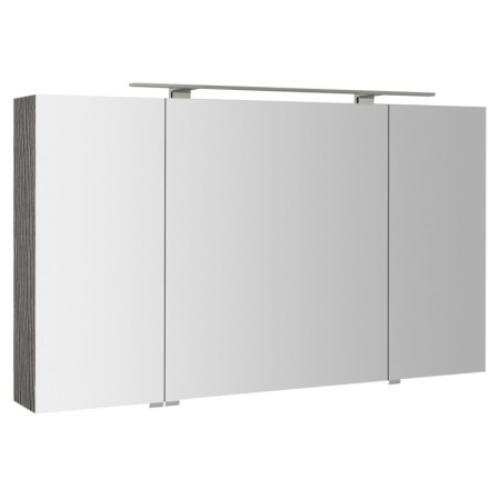 Sapho MIRRÓ szafka z lustrem oświetlenie LED 3 drzwiczki 120x70x16cm dąb srebrny MC121-0011