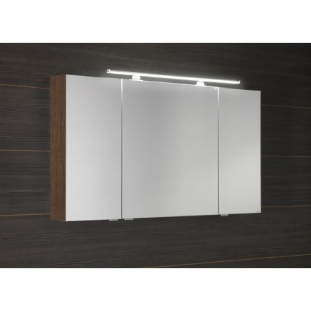 Sapho MIRRÓ szafka z lustrem oświetlenie LED 3 drzwiczki 120x70x16cm sosna rustykalna MC121-0016