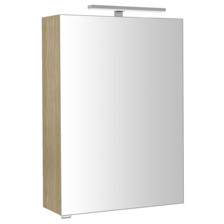 Sapho RIWA szafka z lustrem oświetlenie LED 50x70x17cm wiąz Bardini RIW050-0013