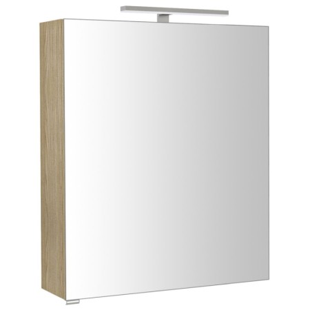 Sapho RIWA szafka z lustrem oświetlenie LED 60x70x17cm wiąz Bardini RIW060-0013