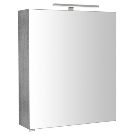 Sapho RIWA szafka z lustrem oświetlenie LED 60x70x17cm dąb srebrny RIW060-0011
