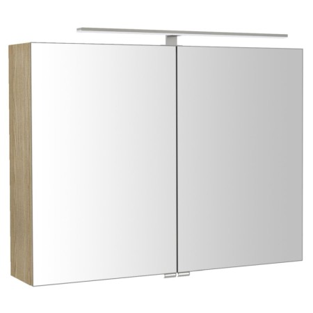 Sapho RIWA szafka z lustrem oświetlenie LED 81x70x17cm wiąz Bardini RIW080-0013