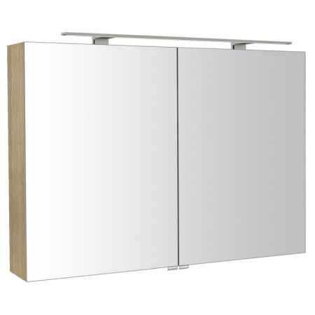 Sapho RIWA szafka z lustrem oświetlenie LED 101x70x17cm wiąz Bardini RIW100-0013