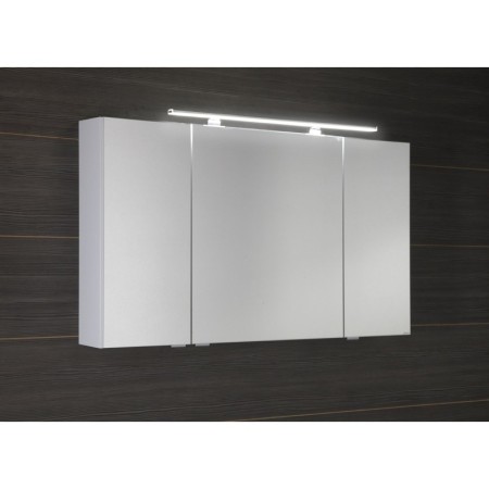 Sapho RIWA szafka z lustrem oświetlenie LED 3 drzwiczki 121x70x17cm dąb srebrny RIW120-0011