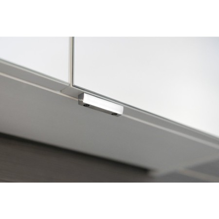 Sapho RIWA szafka z lustrem oświetlenie LED 3 drzwiczki 121x70x17cm dąb srebrny RIW120-0011