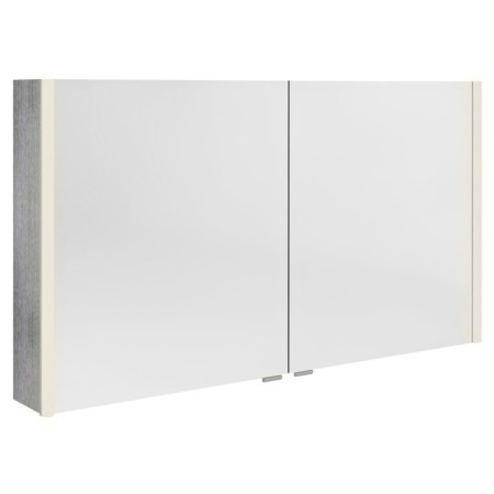 Sapho ALIX szafka z lustrem oświetlenie LED 2x drzwiczki 126x70x17.5cm dąb srebrny AX126-0011