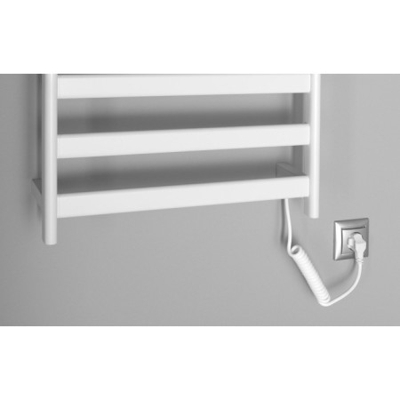 Sapho ELIAS Elektryczna suszarka na ręczniki 490x730x110mm 105W biały mat EB540