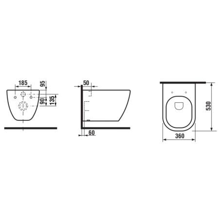 Sapho Paco miska wisząca Rimless + deska wolnoopadająca slim PZ1012WR